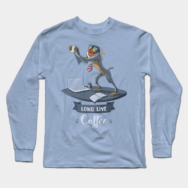 LONG LIVE COFFEE Long Sleeve T-Shirt by teesgeex